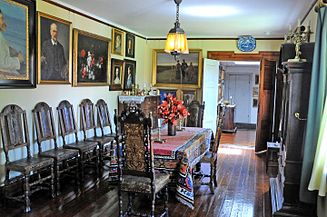 The dining room in the Ancher house
