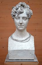 Bust of Aimée Chartier by french sculptor David d'Angers (1824).