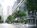 香港銅鑼灣一個商場外的綠化帶