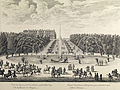 Israël Sivestre Vista del palau de Versalles, des del cantó del passadís d'aigua i la font del drac