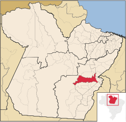 Localização de Marabá no Pará