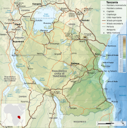 Map wa Tanzania