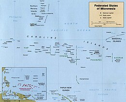 Stati Federati di Micronesia - Mappa