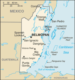 Belize - Mappa