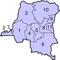Các tỉnh của Cộng hòa Dân chủ Congo, 1997–2015