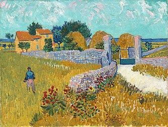 Fazenda na Provença (1888) do pintor neerlandês Vincent van Gogh no auge de sua carreira. A pintura foi feita em Arles, uma cidade localizada na região da Provença, no sul da França. É uma pintura a óleo sobre tela. Van Gogh procurou a região da Provença, para expandir ainda mais sua habilidade e experiência em pintura. Utilizou vários pares de cores complementares, o contraste de cores trazendo intensidade ao seu trabalho. A pintura é propriedade da Galeria Nacional de Arte em Washington, D.C. (definição 16 428 × 12 392)