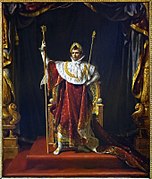 Portrait de Napoléon en costume impérial, 1805, Jacques-Louis David.