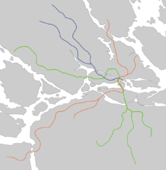Mapa lokalizacyjna regionu Sztokholm