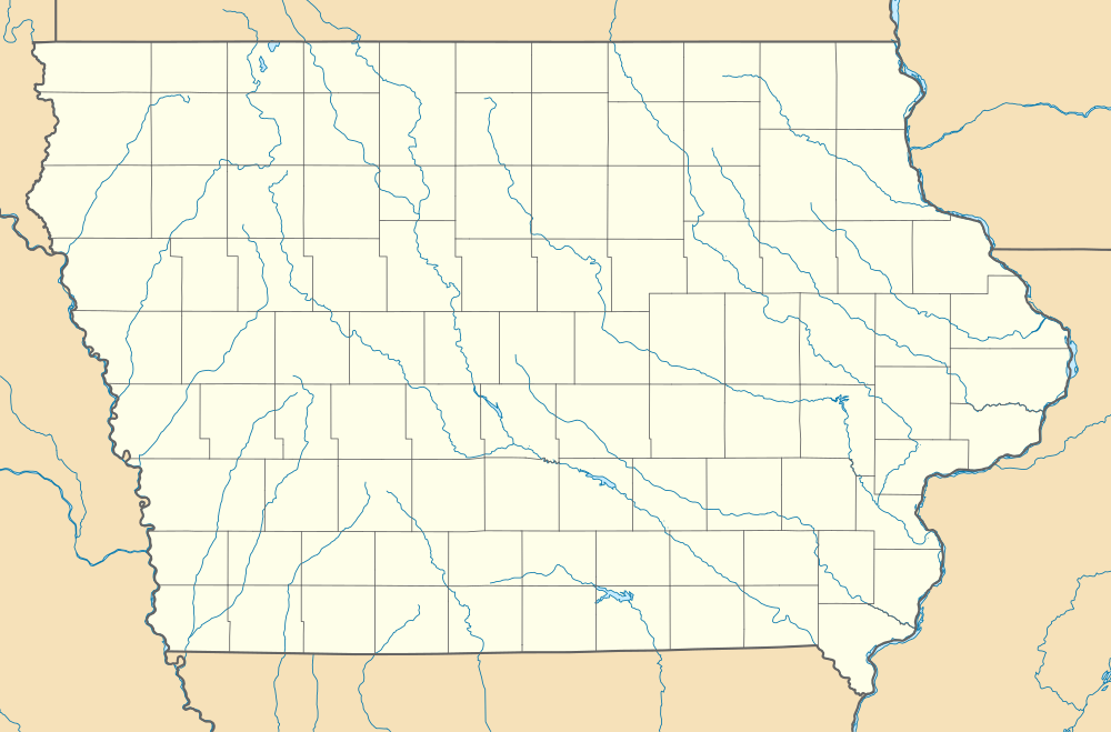 Iowa is located in Iowa