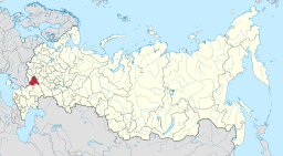 Voronezj oblasts beliggenhed i Den Russiske Føderation