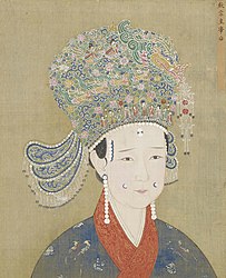Court portrait of Empress Renhuai (1016–1079) (wife of Emperor Qinzong) of Song Dynasty, Chinese