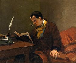 گوستاو کوربه، Portrait of شارل بودلر, ۱۸۴۸