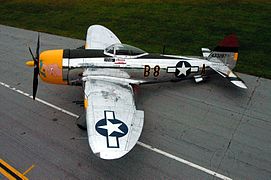 P-47d-40RA 45-49167 Cinco por cinco en el Museo de la Fuerza Aérea de EE.UU.