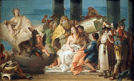 Le Sacrifice d'Iphigénie Giambattista Tiepolo, 1747-1750 Kunsthalle de Hambourg[9]