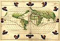 1544年の世界地図。南米の南方にあるのがメガラニカの一部。