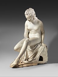 Baigneuse (1782), marbre, New York, Metropolitan Museum of Art.