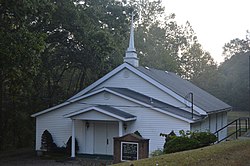 Baptist church on Burns Hollow Road