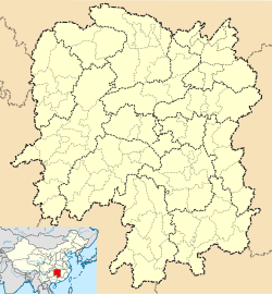 Miluo is located in Hunan