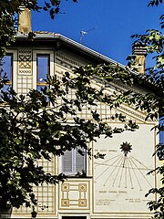 Sundial at Novate Milanese (Lombardia, Italy)