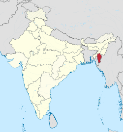 Položaj Mizorama u Indiji