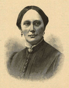 Amanda Kerfstedt i veckotidningen Idun 1891.
