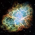 Crab Nebula, by Hubble Space Telescope