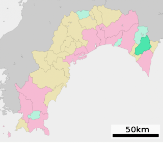 北川村位置図