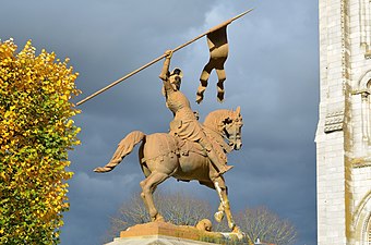 Statue équestre de Jeanne d'Arc par Charles-Auguste Lebourg