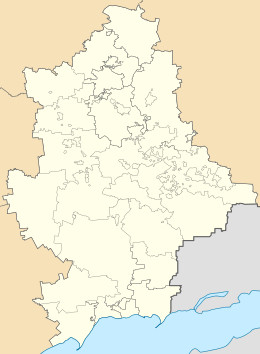 Donetsk vilayəti xəritədə