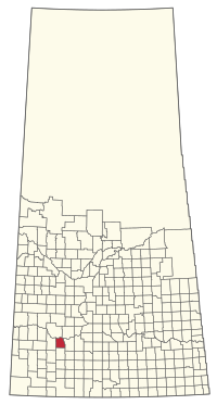 Location of the RM of Saskatchewan Landing No. 167 in Saskatchewan