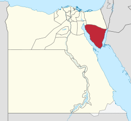 Governatorato del Sinai del Sud – Localizzazione