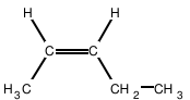 Formule développée du (Z)-pent-2-ène