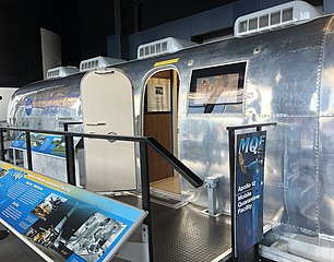 MQF002 Apollo mobile quarantine facility on display at the Huntsville Space museum.
