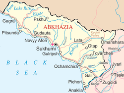 Location of అబ్‌ఖజియా