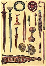 Разни орудија од бронзеното доба.
