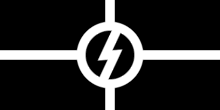 Sowilo-Rune auf Flagge der Jugendorganisation des Amerikadeutschen Bundes (1936 – 1941)