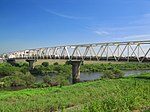 渡良瀬川に架かる新開橋（0.22 km, 栃木県栃木市）