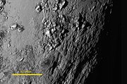 新視野號所見的冥王星（赤道地區附近，2015年7月14日）