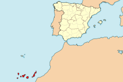 Lokasi Kepulauan Canary