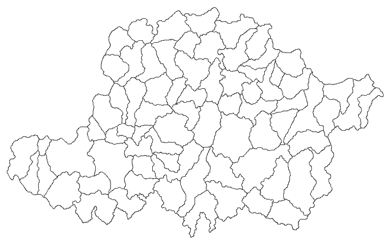 Arad megye térképe