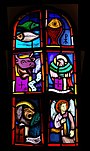 alt= بوک ویلر، جرمنی میں چار مؤلفین انجیل کا رنگ دار شیشہ