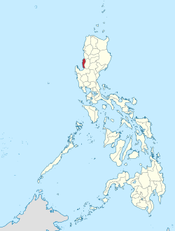 Mapa ng Pilipinas na magpapakita ng lalawigan ng La Union