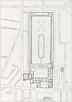 Plan of the Palais-Royal in 1795