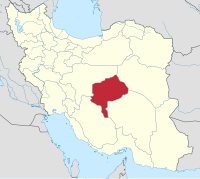 ایران کا نقشہ، یزد واضح ہے