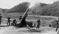 M115 203 mm howitzer firing, north of Yonchon, Korea, 27 May 1952.