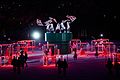 flags of Japan for Summer Olympics 2020 in Tokyo (photo of Rio 2016 closing ceremony)