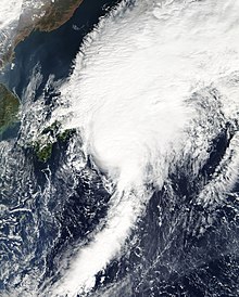 Hình ảnh vệ tinh của cơn bão nhiệt đới dữ dội