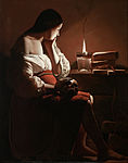ジョルジュ・ド・ラ・トゥール, 『ゆれる炎のあるマグダラのマリア』, 1638-40年頃