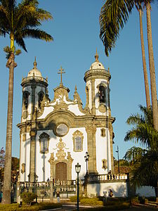 Igreja de São Francisco de Assis di São João del Rei, 1749–1774, oleh arsitek Brazil Aleijadinho