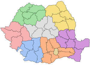Distritos romenos